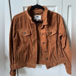 Brown Corduroy Light Jacket